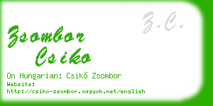 zsombor csiko business card