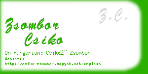 zsombor csiko business card